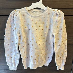 H&M neutral sweater top (size 8/10)